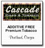 Additive Free Tobacco from Cascade Cigar & Tobacco